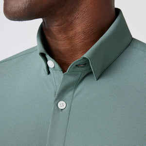 Leeward  Dress Shirt - Hunter Green Straton Check