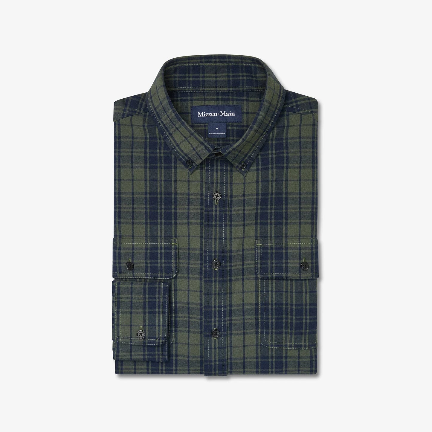 Upstate Flannel - Olive Plaid