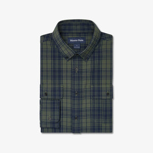 Upstate Flannel - Olive Plaid