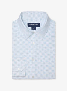 Leeward Dress Shirt - White Double Diamond