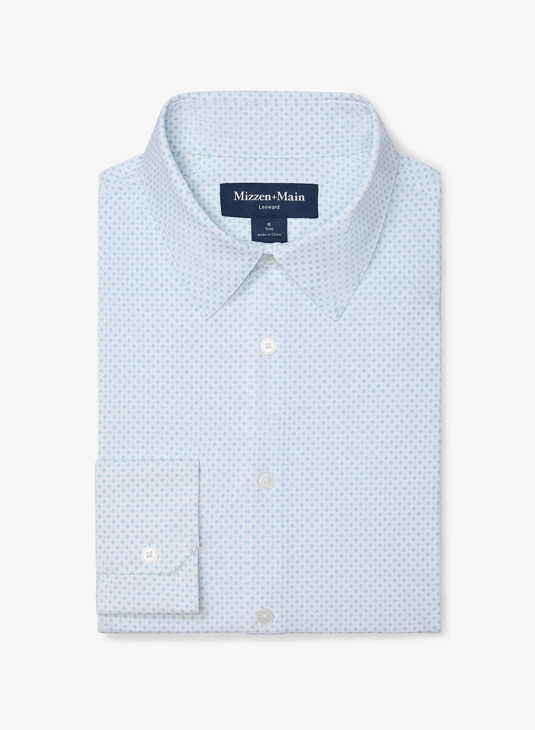 Leeward Dress Shirt - White Double Diamond
