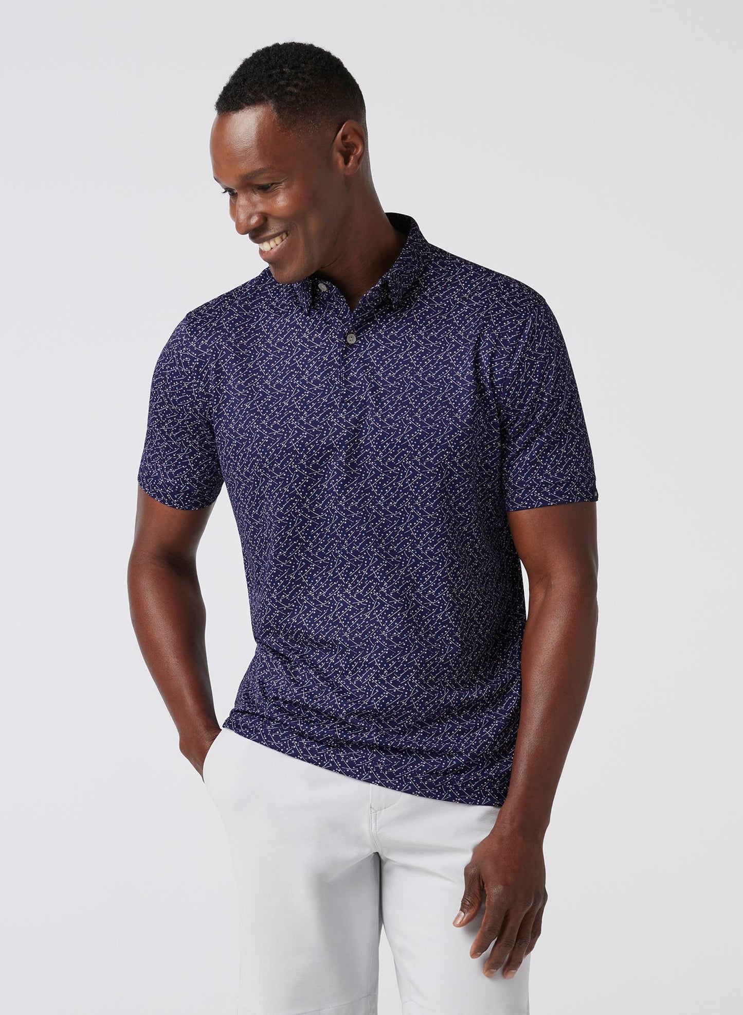 Halyard Polo - Indigo Confetti