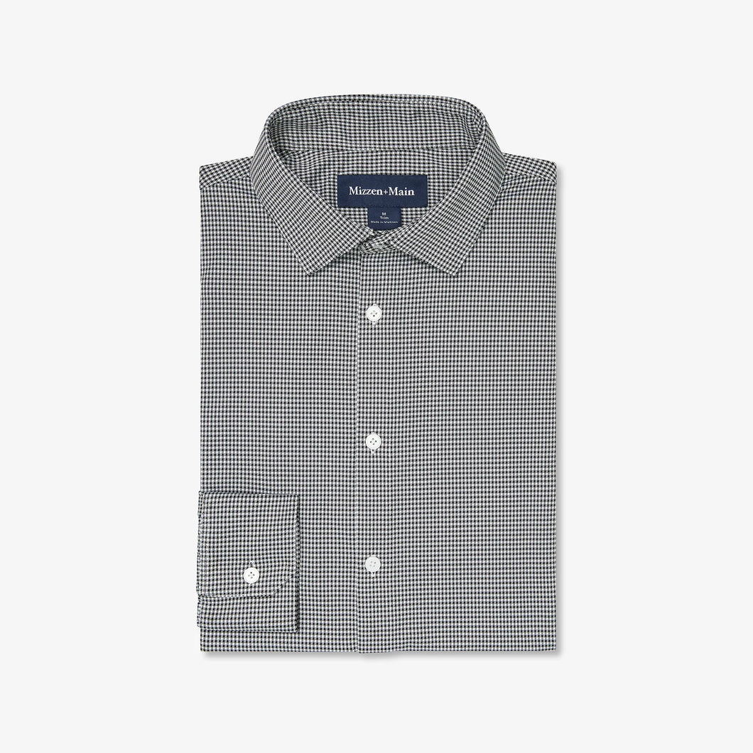 Halyard Dress Shirt - Black Gingham