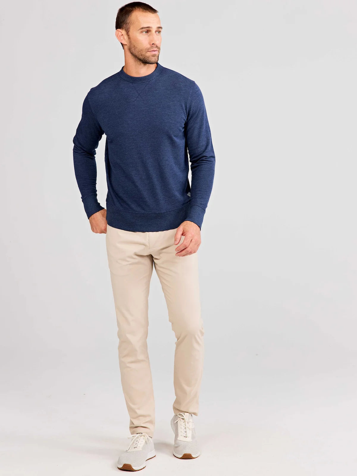 Stadium French Terry-Classic Navy Heather