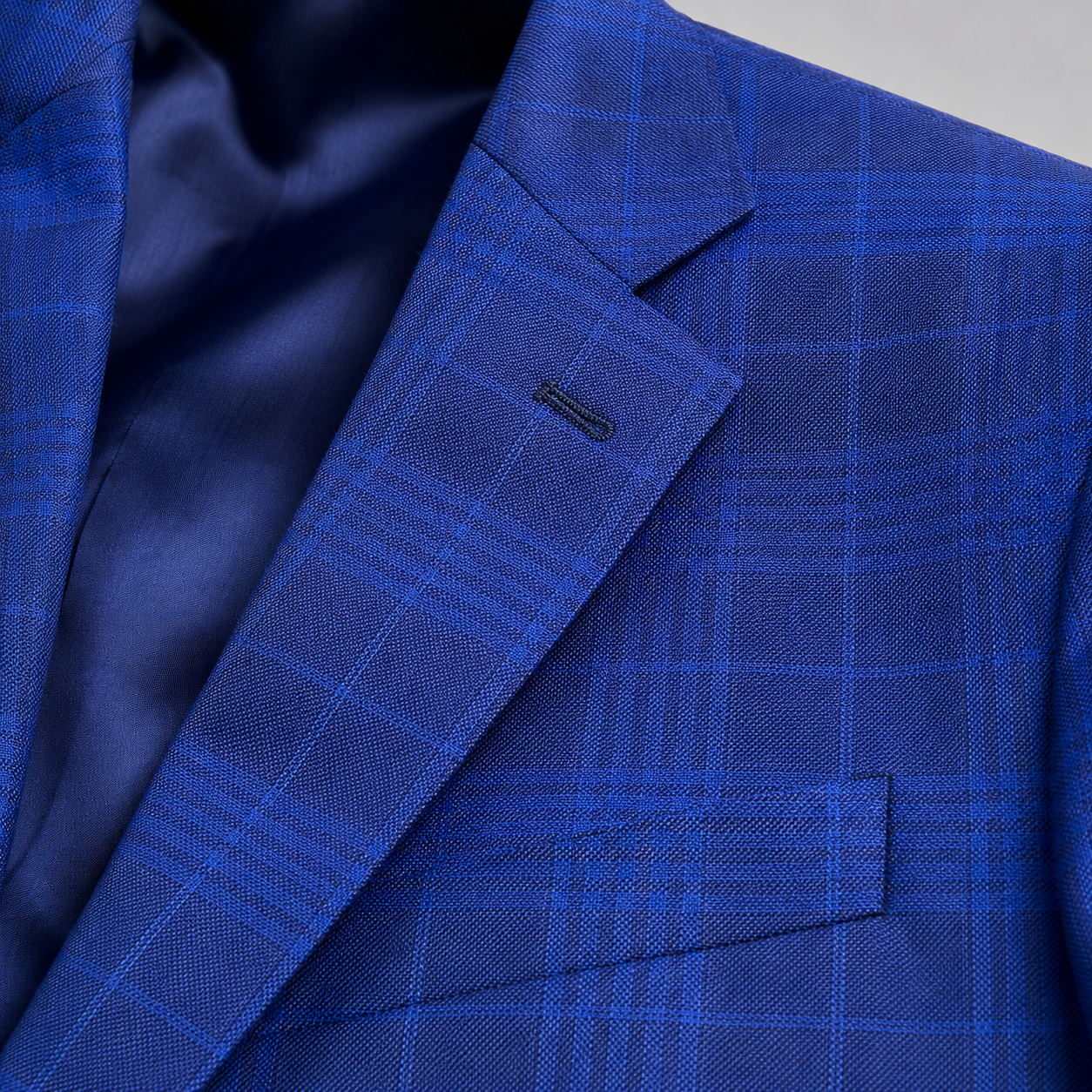 Zegna Traveller Blue Plaid Sport Coat