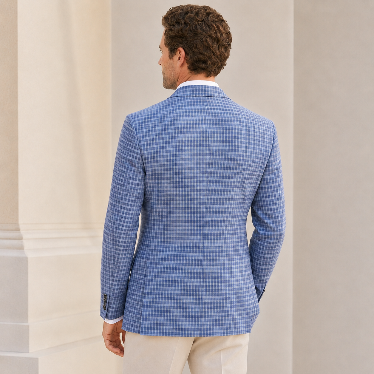 Blue Plaid Sport Coat