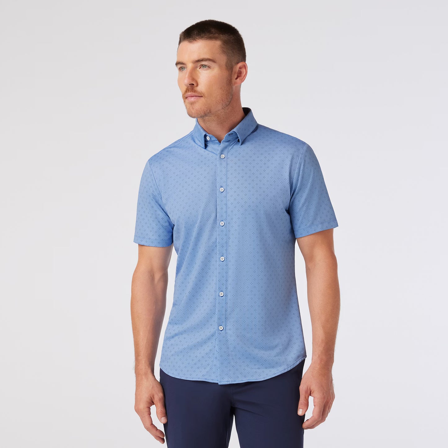 Leeward Short Sleeve - Provence Dot Geo