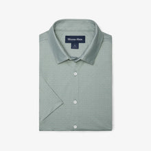 Load image into Gallery viewer, Leeward Short Sleeve - Pale Green Dot Stripe
