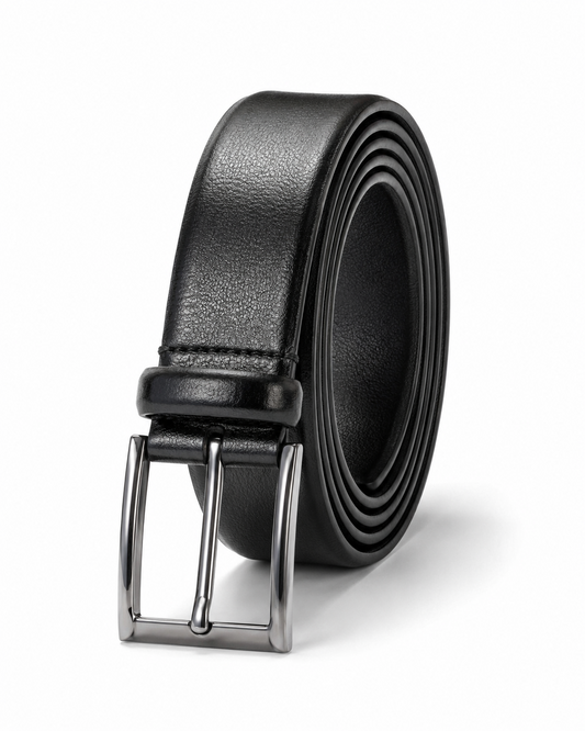 Italian Genuine Leather Belt in Black