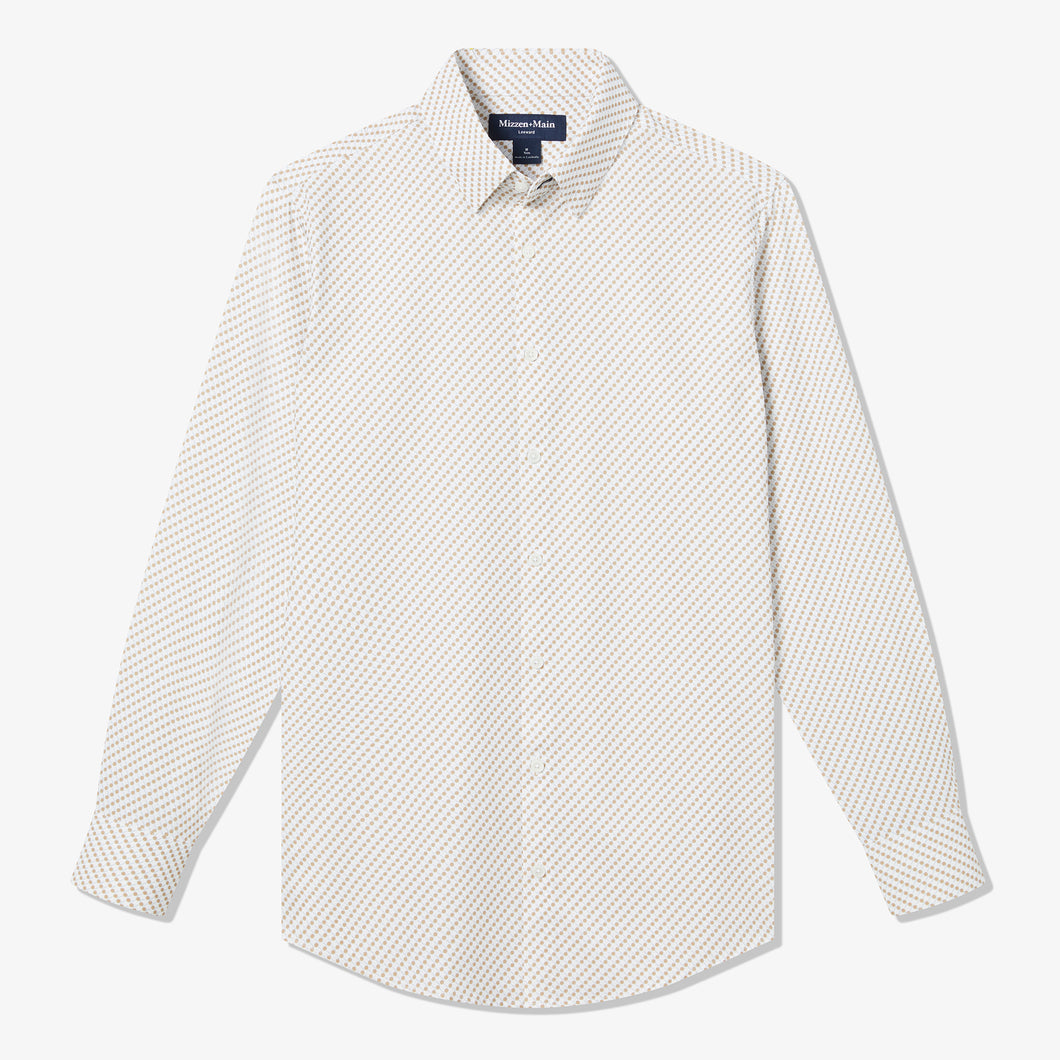 Leeward Dress Shirt - White Pong Print