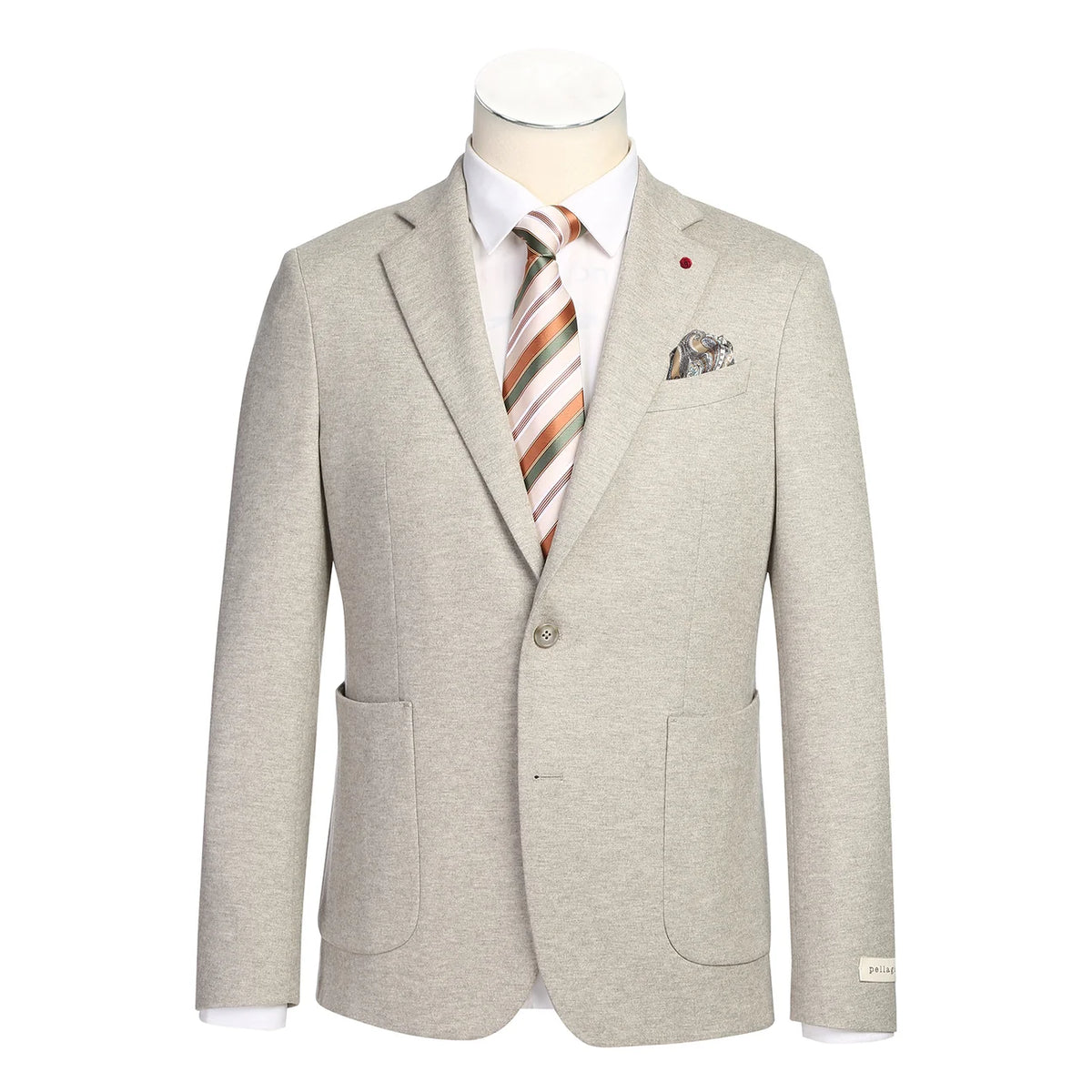 Riserva Solid Wool  Jacket - Beige