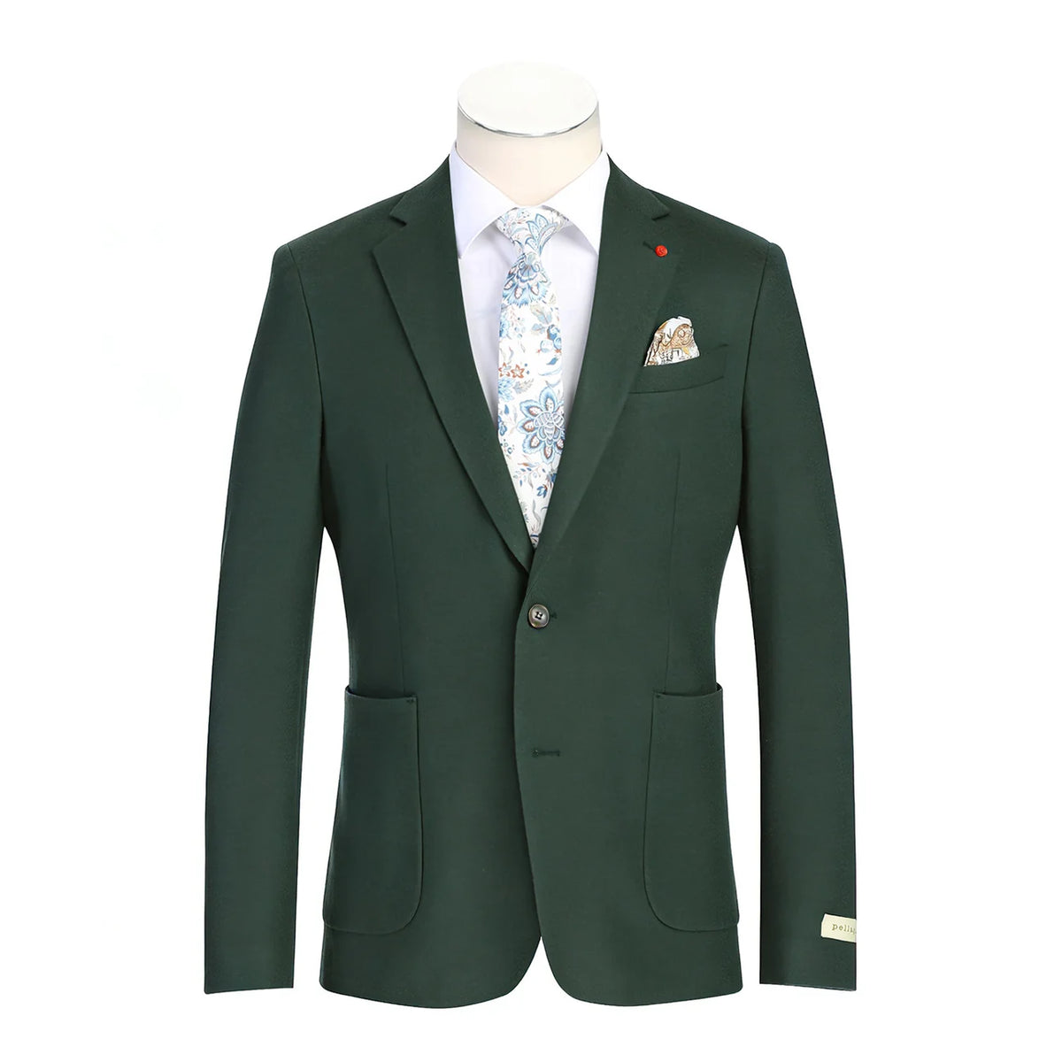 Riserva Solid Wool  Jacket - Green