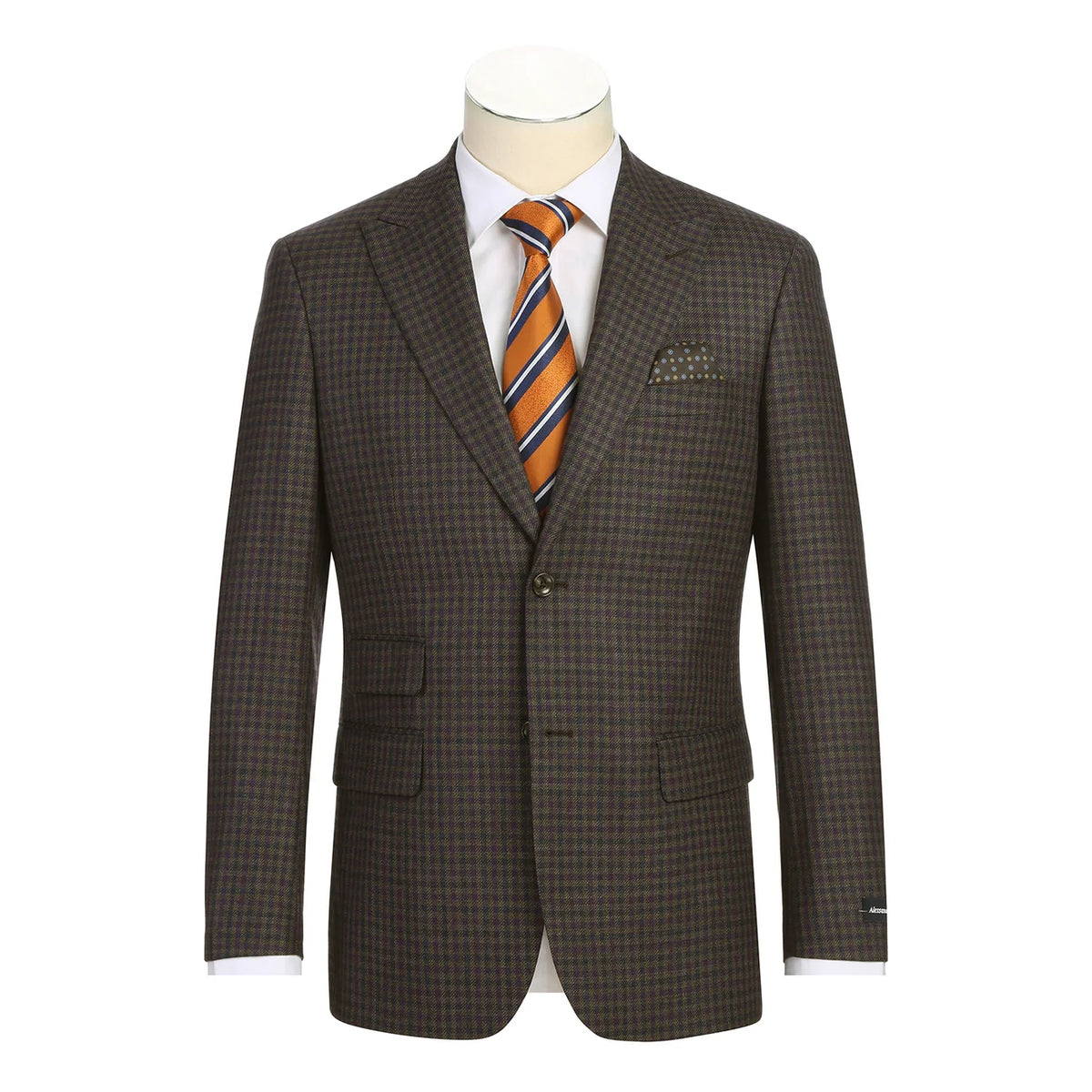 Peak Wool Blazer - Purple Brown