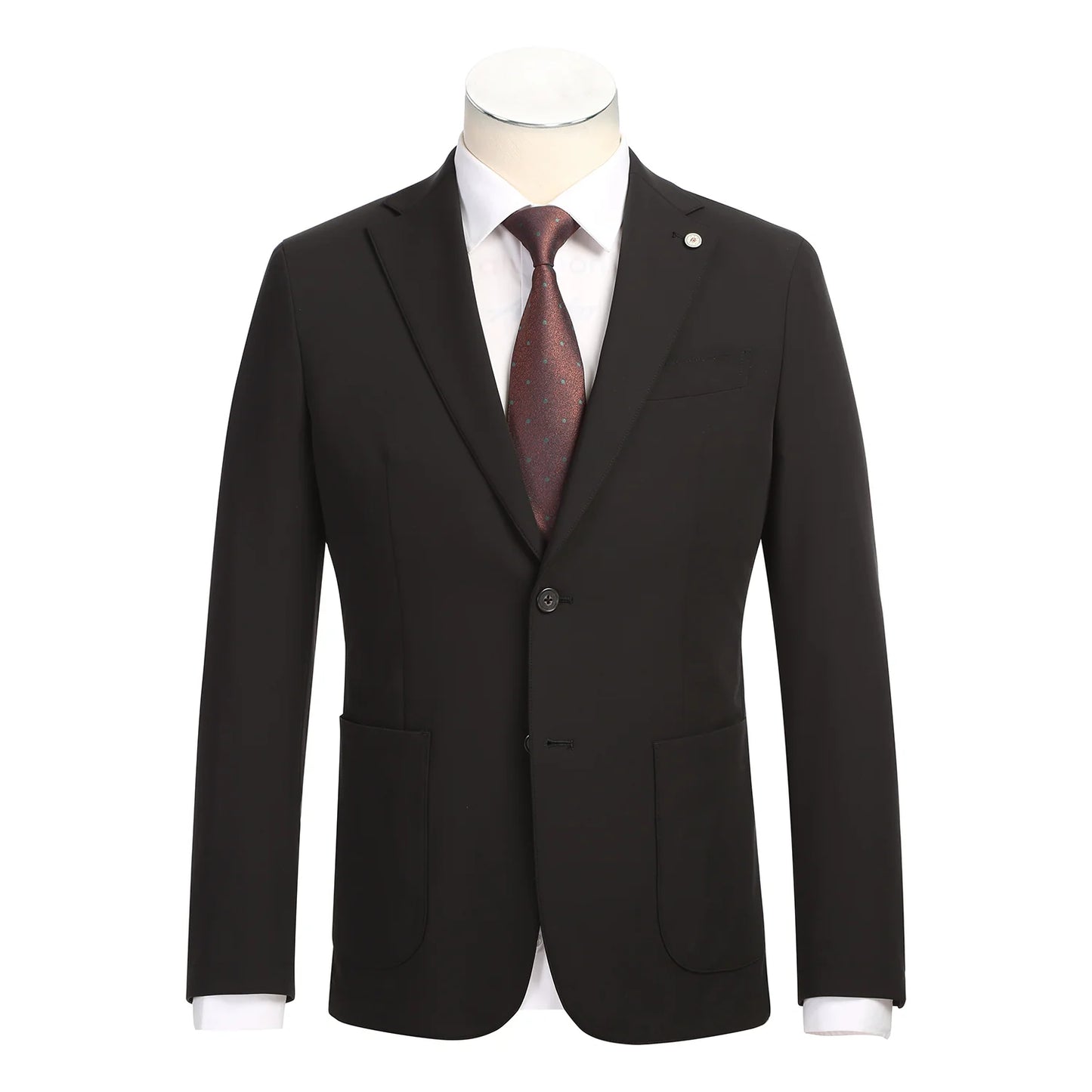 Riserva Abito Traveller Suit Jacket- Black