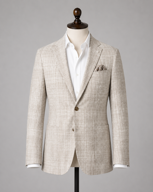 Waverly Park Sports Fit Jacket - Oatmeal