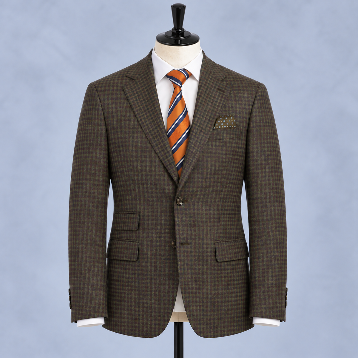 Peak Wool Blazer - Purple Brown