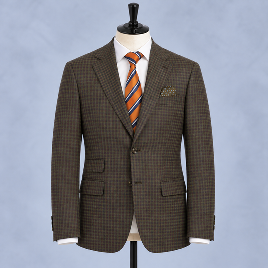 Peak Wool Blazer - Purple Brown