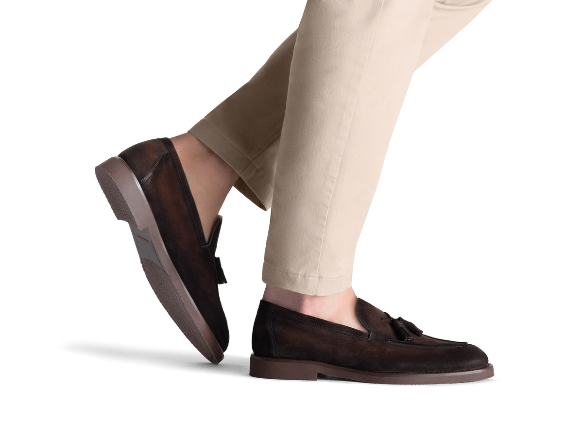 Cervan Tassel - Brown Suede