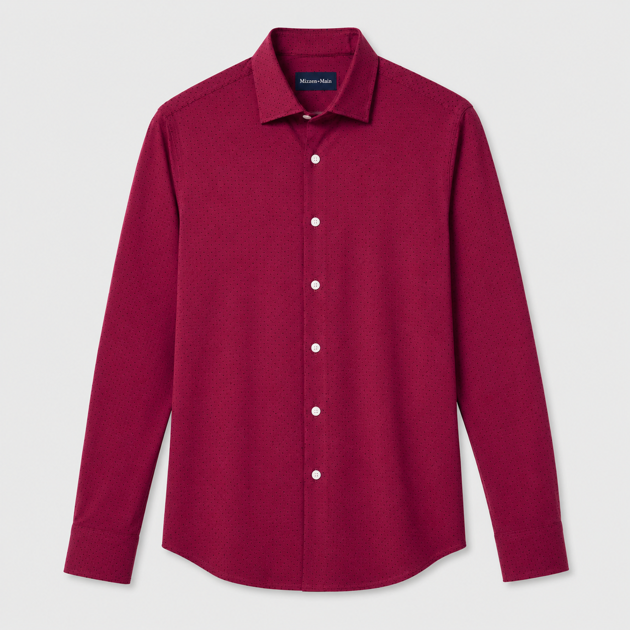Leeward Dress Shirt - Mulberry Dot