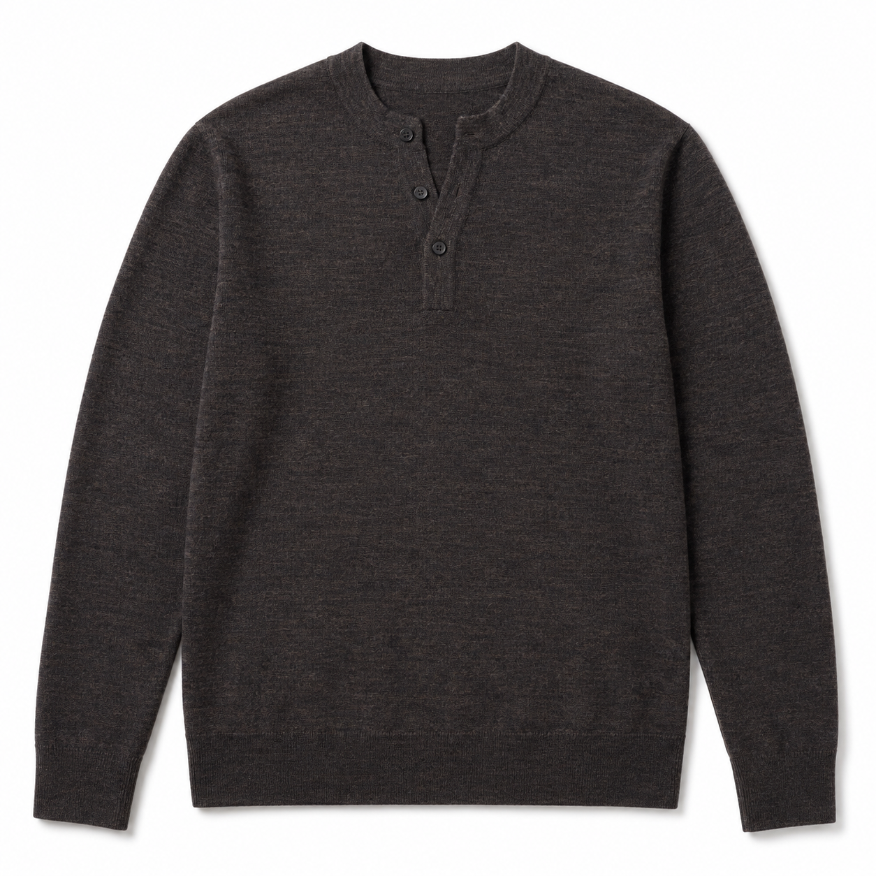 Aranda Henley Sweater -  Espresso