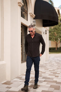 Origin Pique Long Sleeve - Black