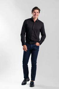 Origin Pique Long Sleeve - Black