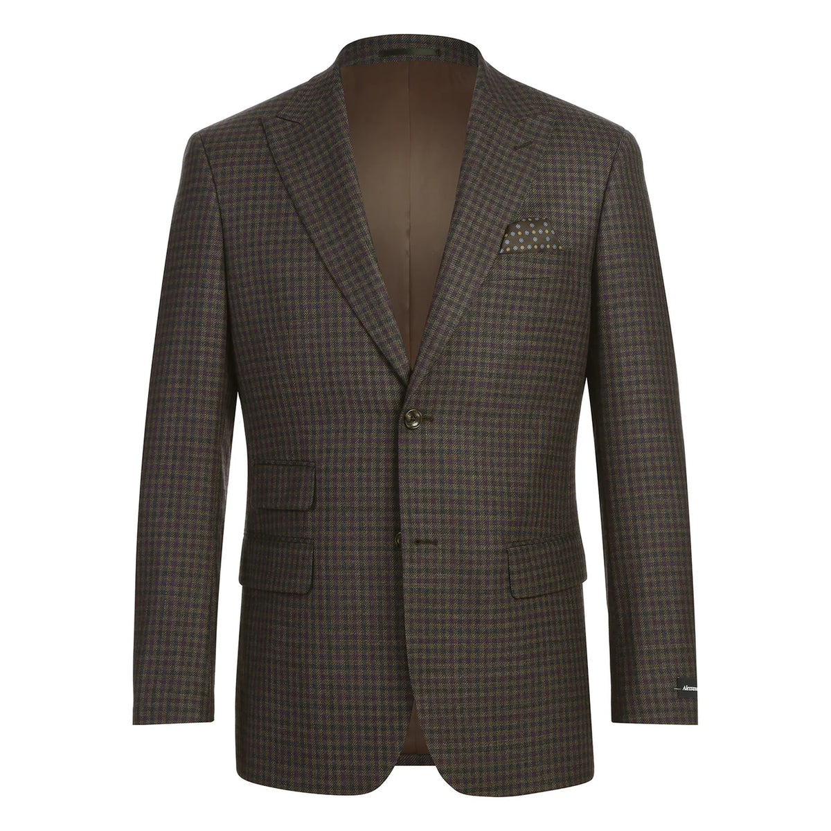 Peak Wool Blazer - Purple Brown