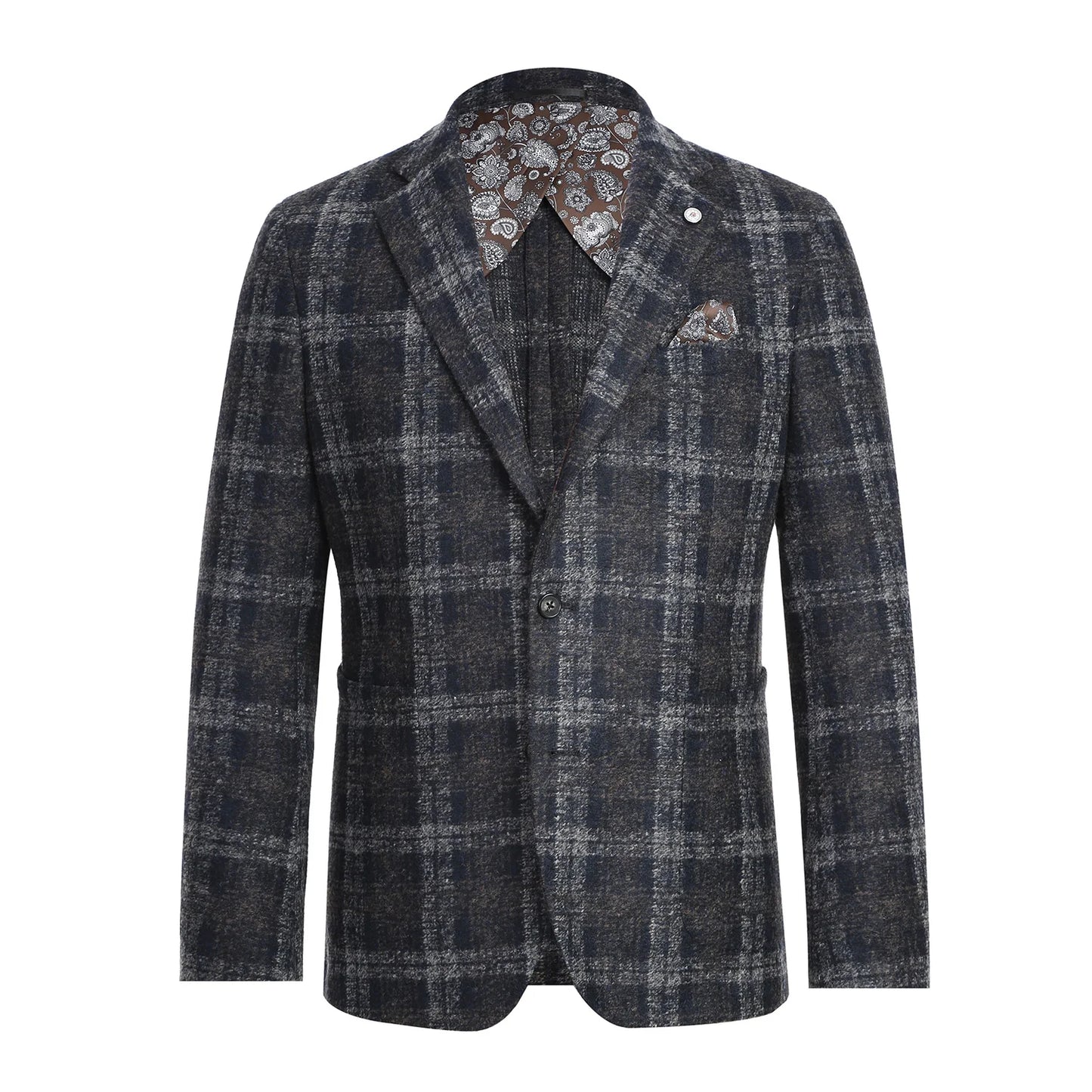 Pellagio Men's Sportcoat - Blue Plaid