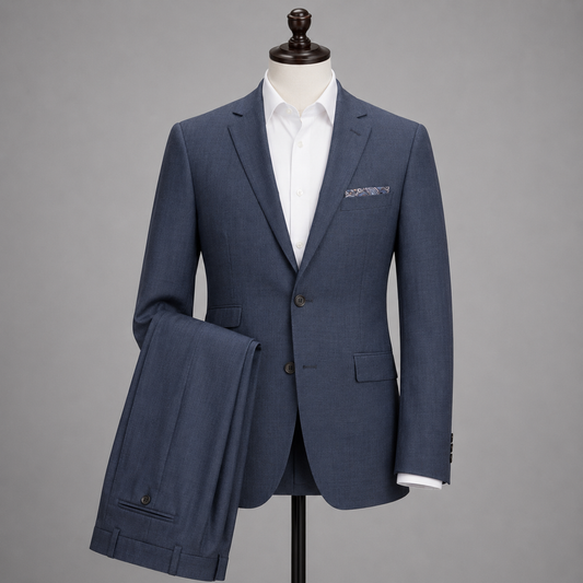 Slate Blue Suit Jacket