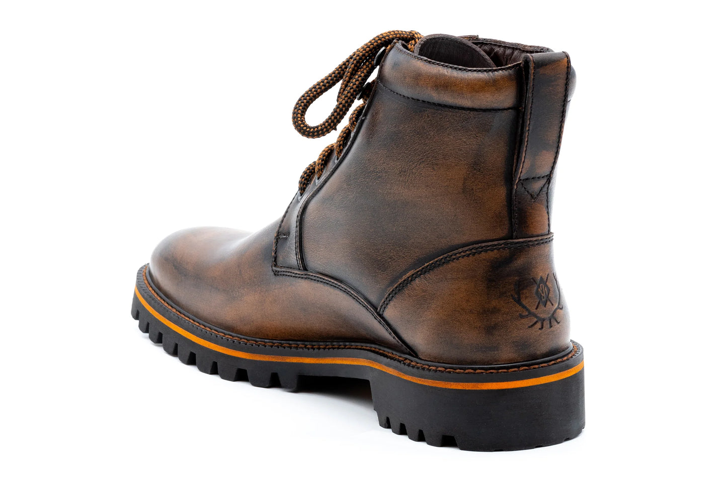 Bad Weather Waterproof Hand Stained Saddle Leather Boots