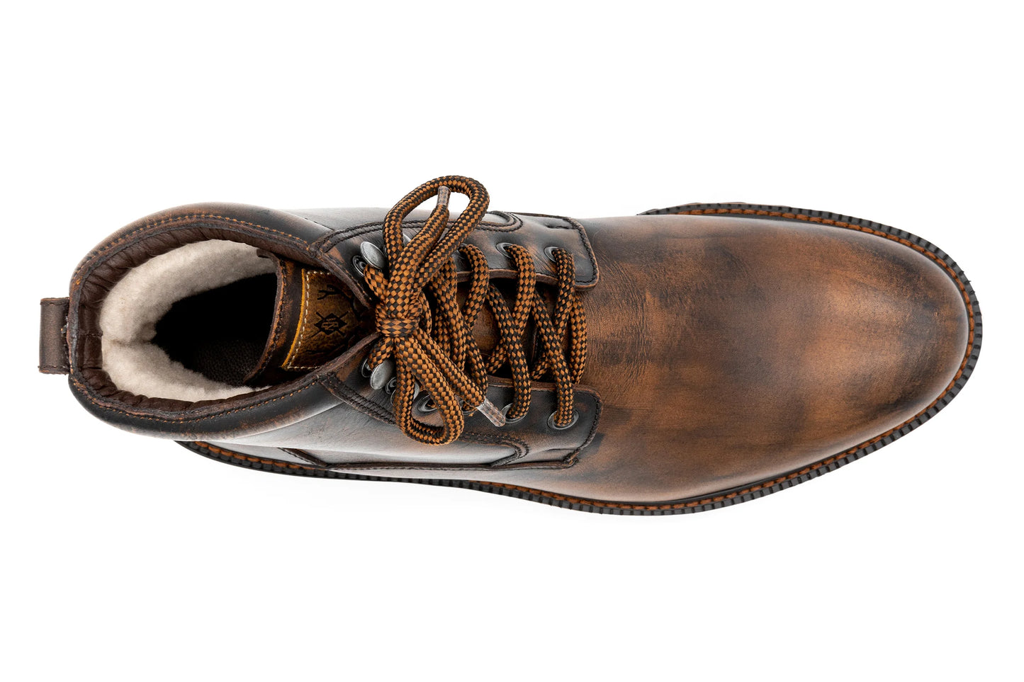 Bad Weather Waterproof Hand Stained Saddle Leather Boots