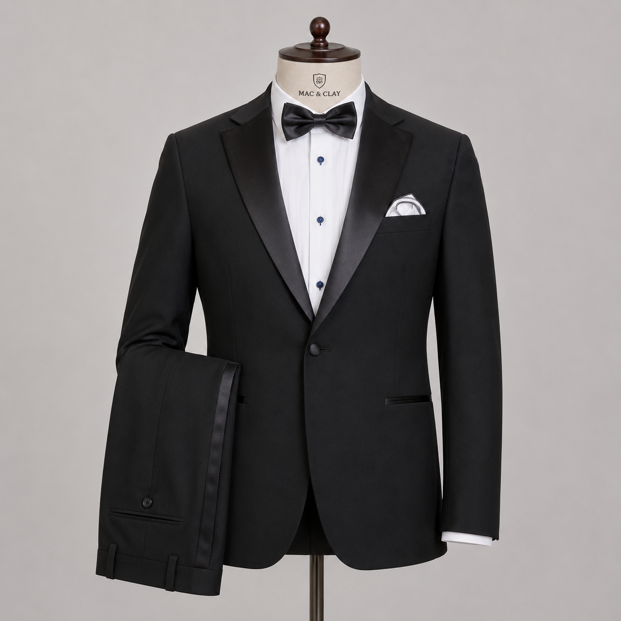 Notch Lapel Tuxedo Jacket by Trivento