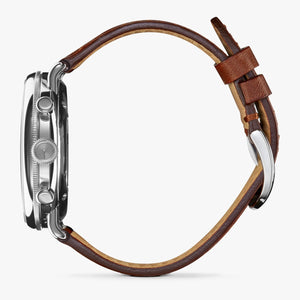 The Canfield 43mm Chrono - Dark Cognac