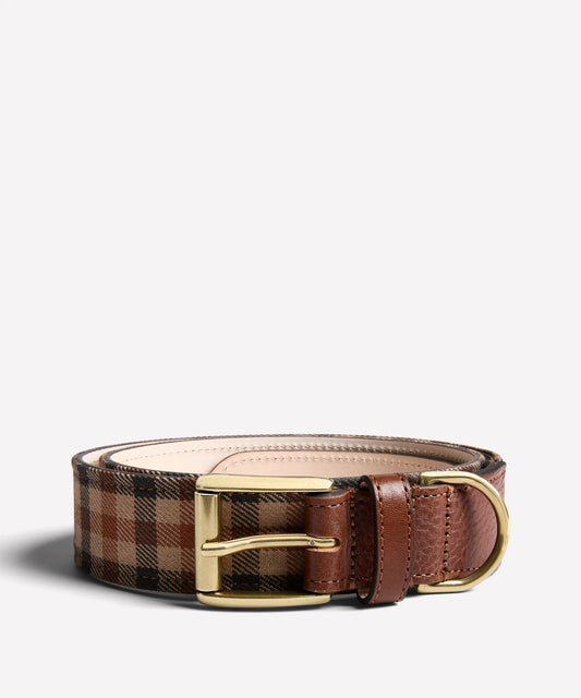 Chestnut Check Belt Vintage