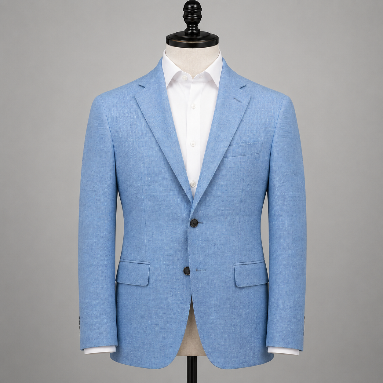 Light Blue Hopsack Sport Coat