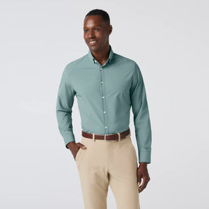 Leeward  Dress Shirt - Hunter Green Straton Check