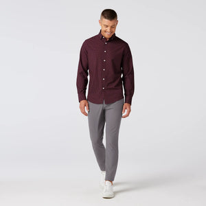 Leeward No Tuck Dress Shirt - Wine