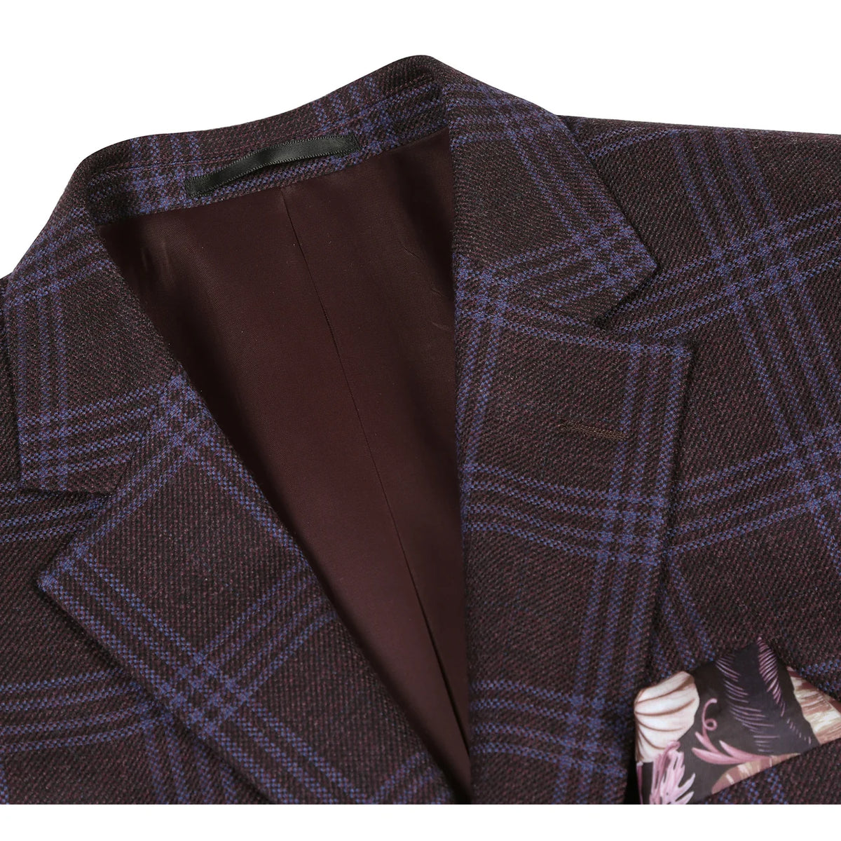 Classic Fit Wool Blazer - Brown Pinstripe