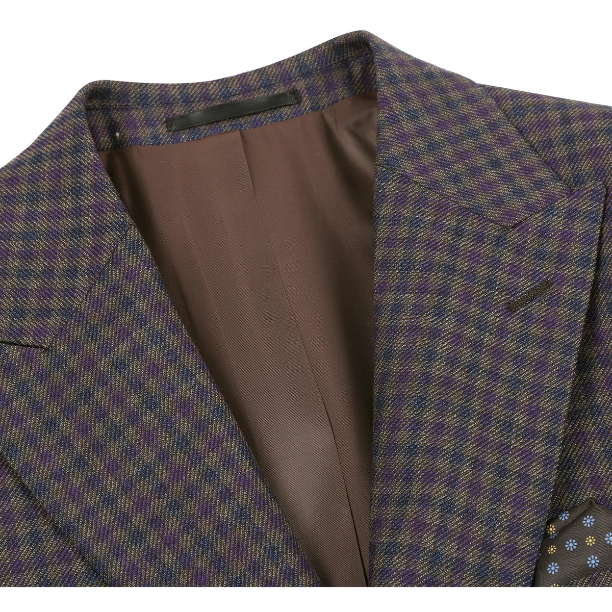 Peak Wool Blazer - Purple Brown