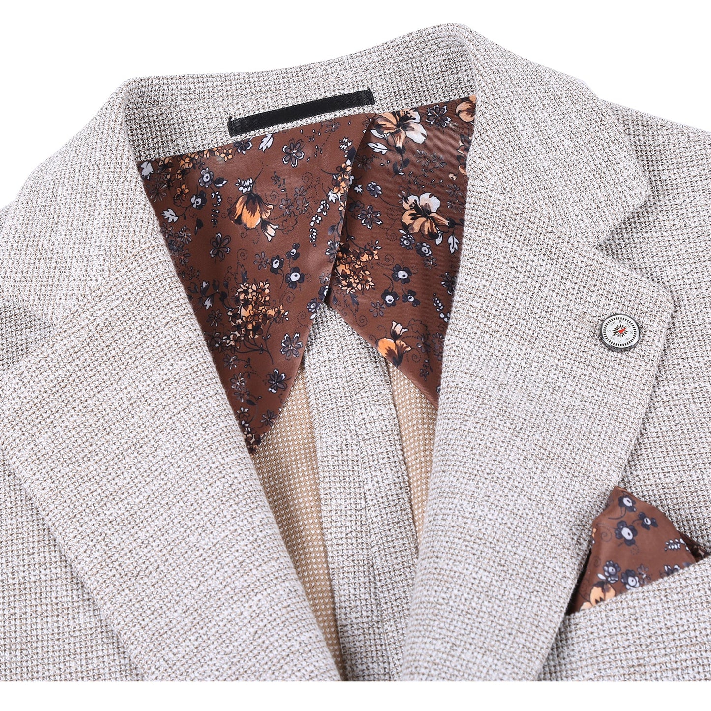 Taupe Textured Solid Sport Coat