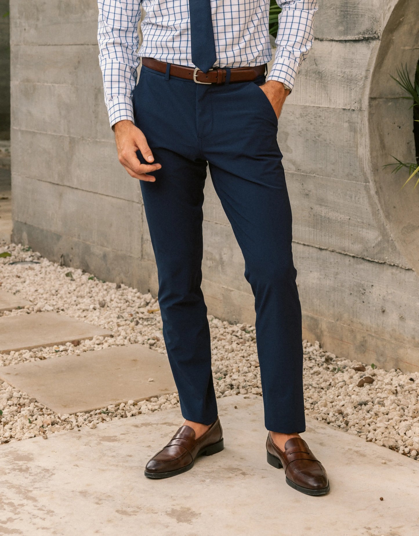 Helmsman Chino Pant - Navy Solid