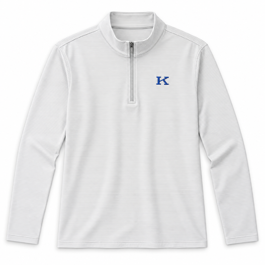 Collier Stripe Quarter Zip - Pearl