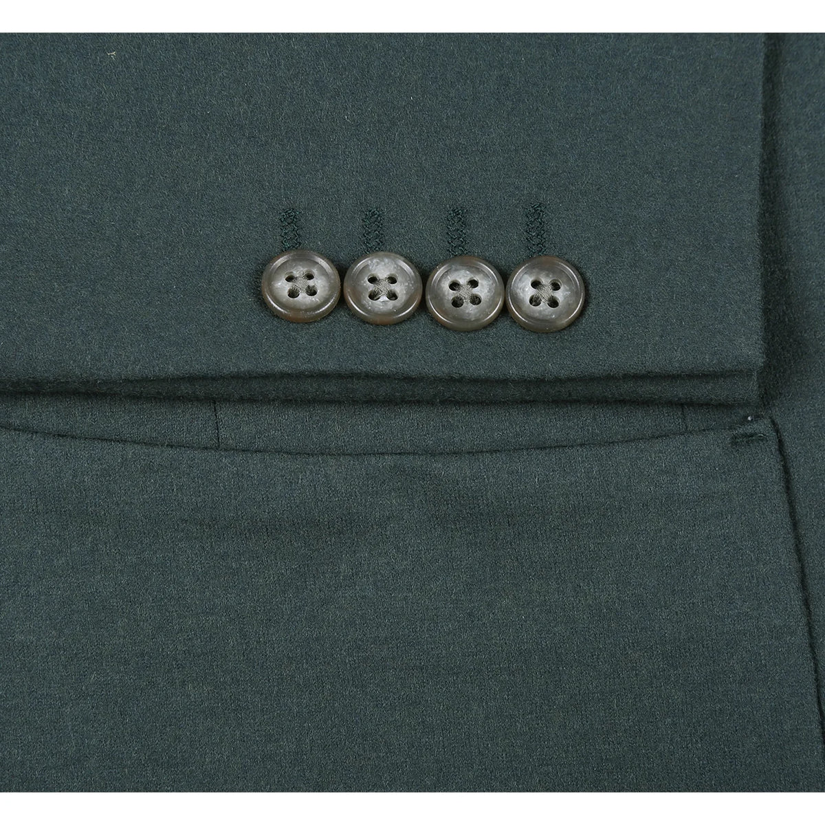 Riserva Solid Wool  Jacket - Green
