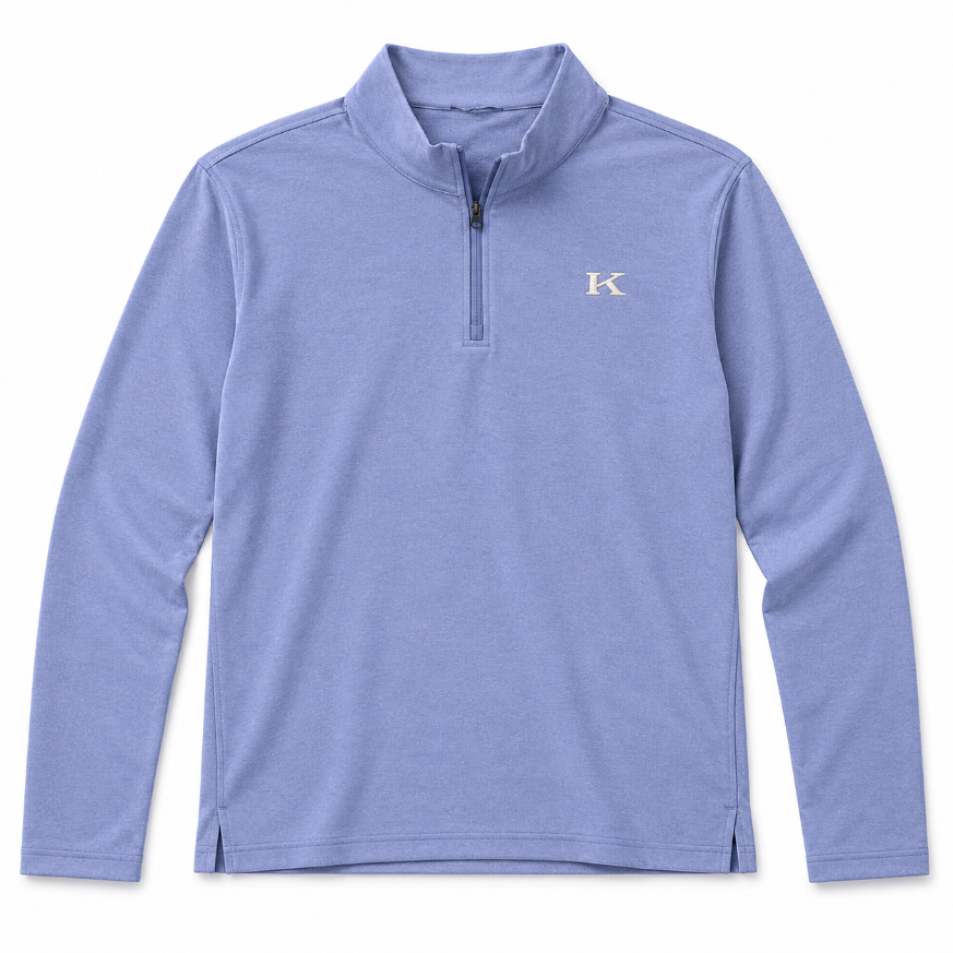 Ciro Quarter-Zip - Royal Blue Heather