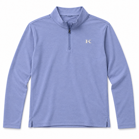 Ciro Quarter-Zip - Royal Blue Heather