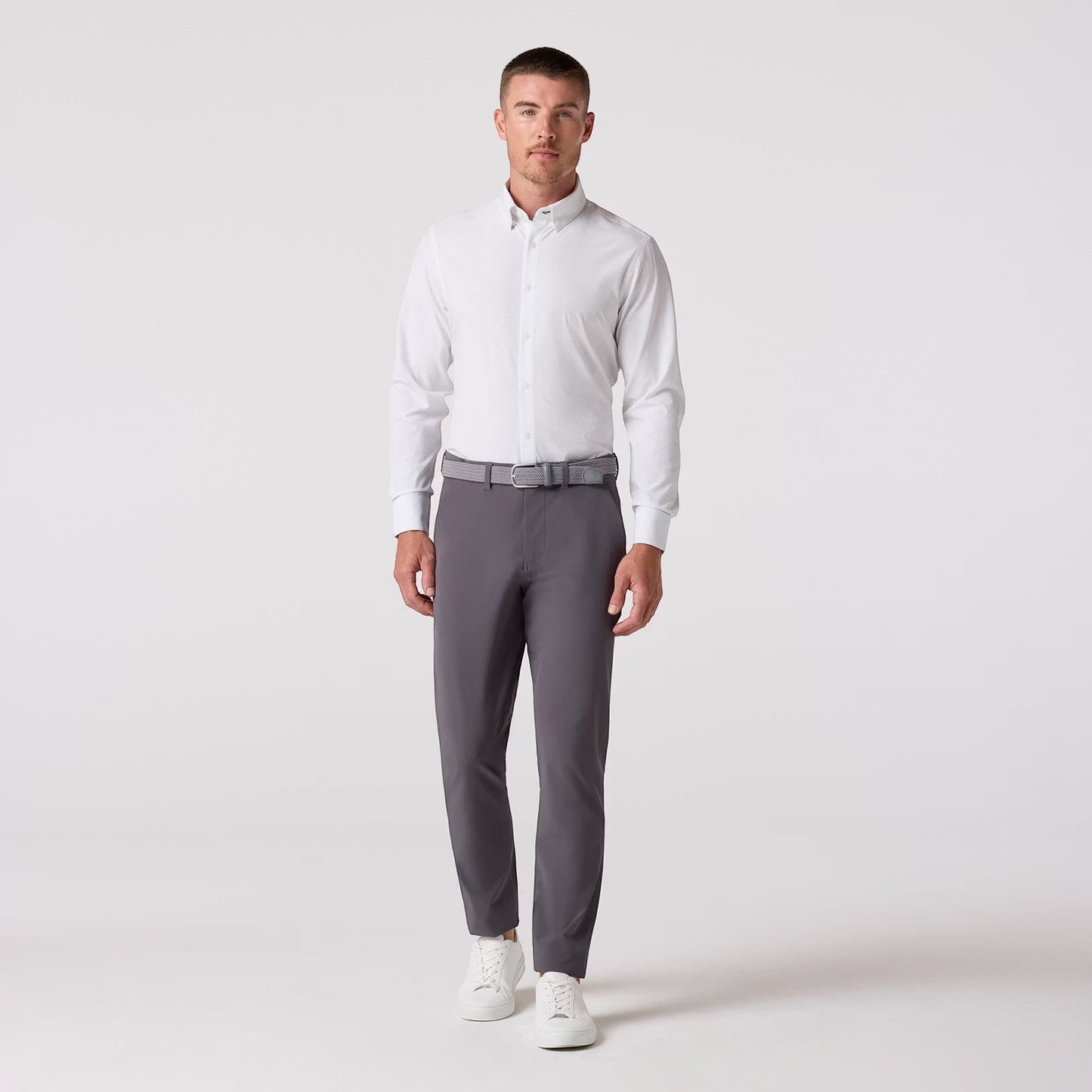 Leeward  Dress Shirt - Olive Micro Dot