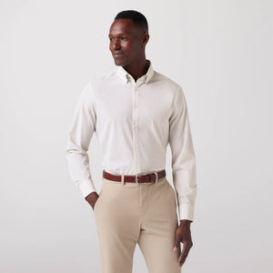 Leeward  Dress Shirt - White Circle Texture