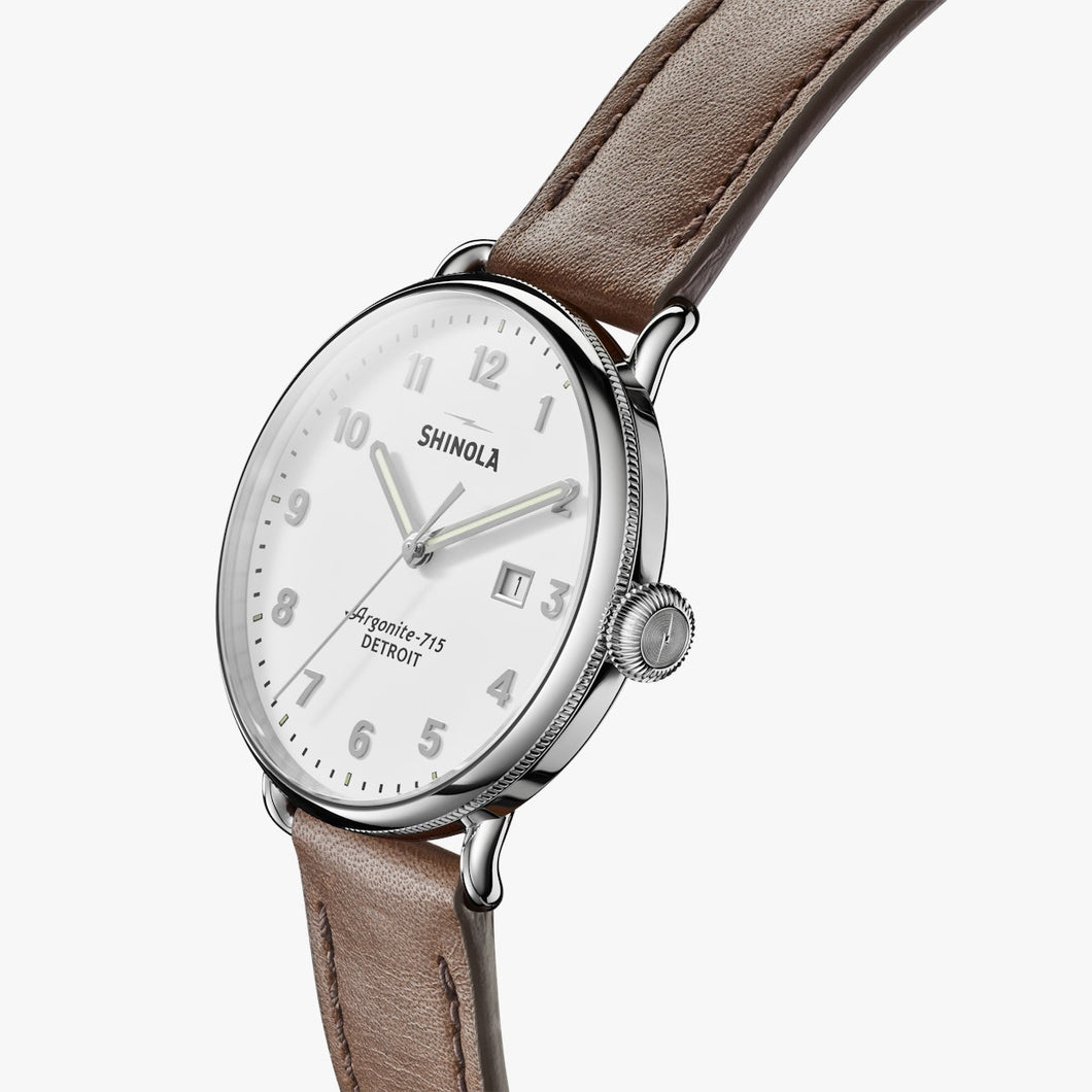 The Canfield 43mm - Dark Nut Brown