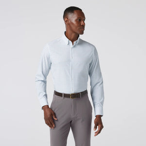 Leeward  Dress Shirt - White Hatch Mark