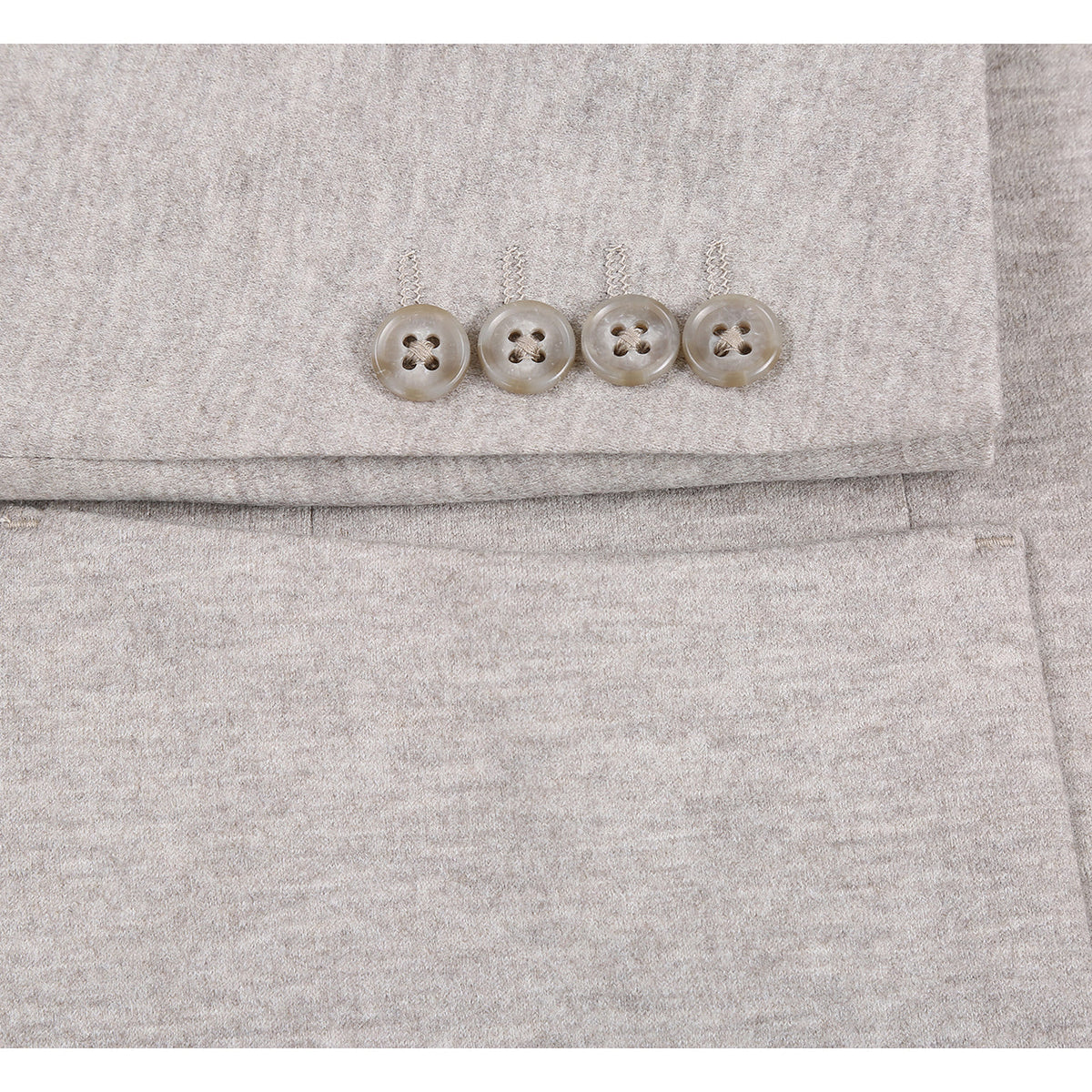 Riserva Solid Wool  Jacket - Beige